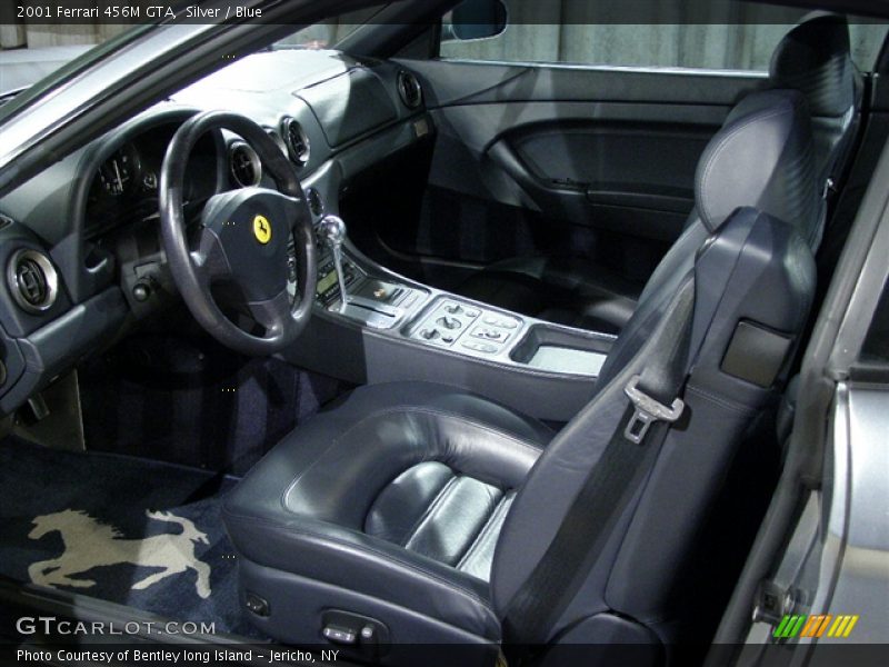 2001 Ferrari 456MGTA, Silver / Blue, Interior - 2001 Ferrari 456M GTA