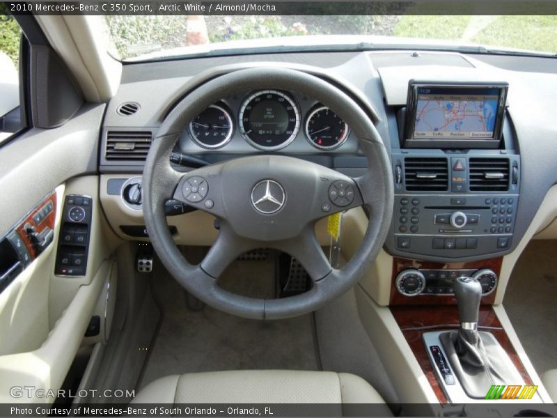 Arctic White / Almond/Mocha 2010 Mercedes-Benz C 350 Sport