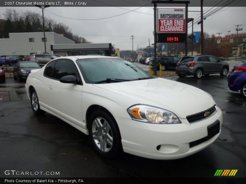 White / Gray 2007 Chevrolet Monte Carlo LT