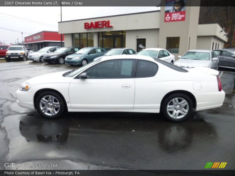 White / Gray 2007 Chevrolet Monte Carlo LT