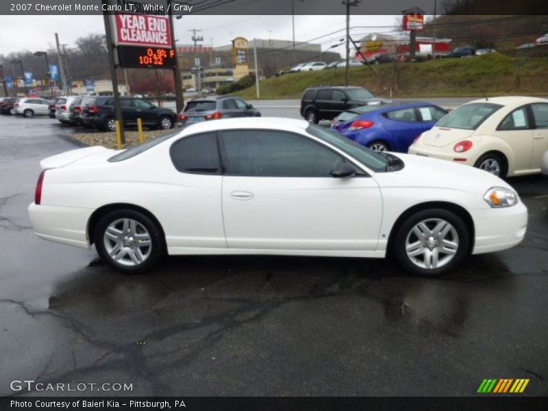 White / Gray 2007 Chevrolet Monte Carlo LT