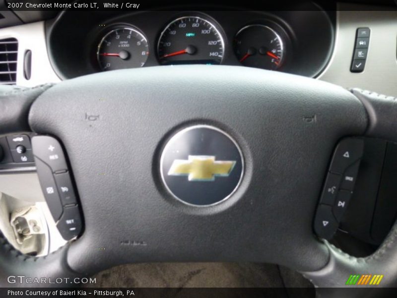 White / Gray 2007 Chevrolet Monte Carlo LT