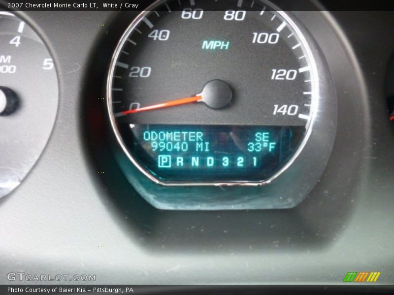 White / Gray 2007 Chevrolet Monte Carlo LT