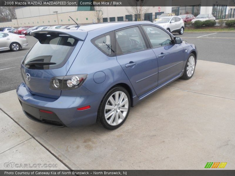 Cosmic Blue Mica / Black 2008 Mazda MAZDA3 MAZDASPEED Sport