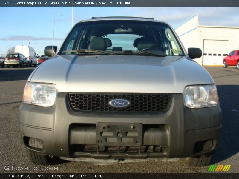 Satin Silver Metallic / Medium Dark Flint 2003 Ford Escape XLS V6 4WD
