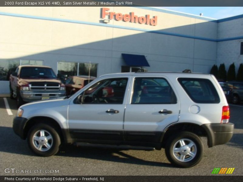 Satin Silver Metallic / Medium Dark Flint 2003 Ford Escape XLS V6 4WD