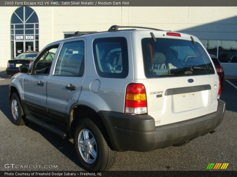 Satin Silver Metallic / Medium Dark Flint 2003 Ford Escape XLS V6 4WD