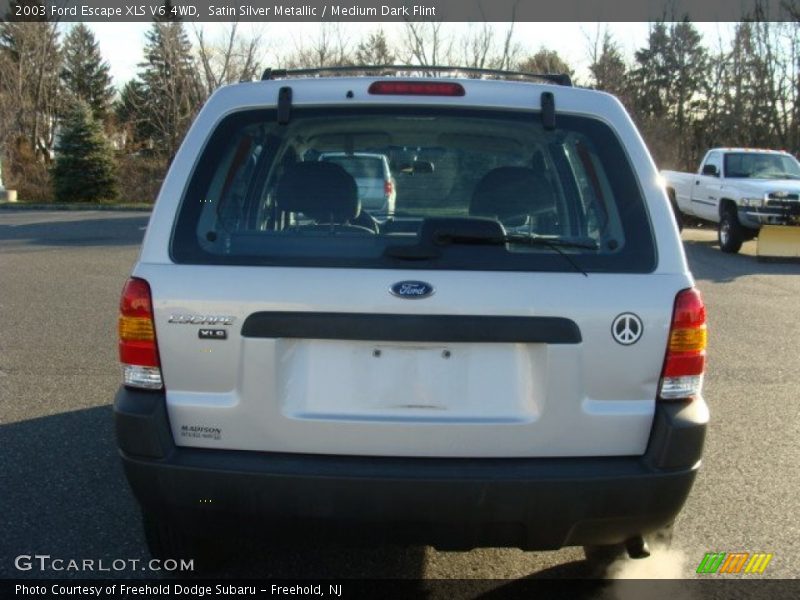 Satin Silver Metallic / Medium Dark Flint 2003 Ford Escape XLS V6 4WD