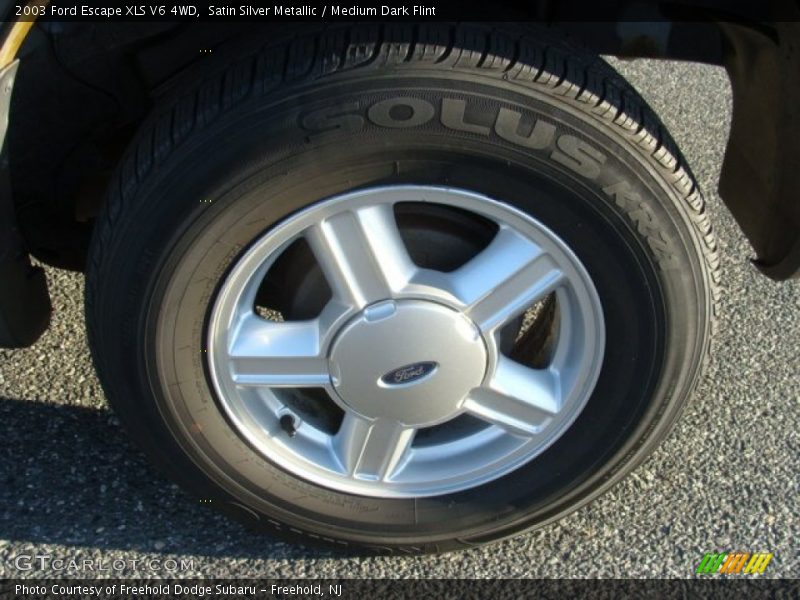 Satin Silver Metallic / Medium Dark Flint 2003 Ford Escape XLS V6 4WD