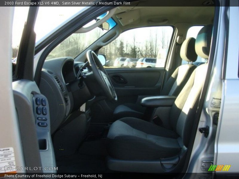 Satin Silver Metallic / Medium Dark Flint 2003 Ford Escape XLS V6 4WD
