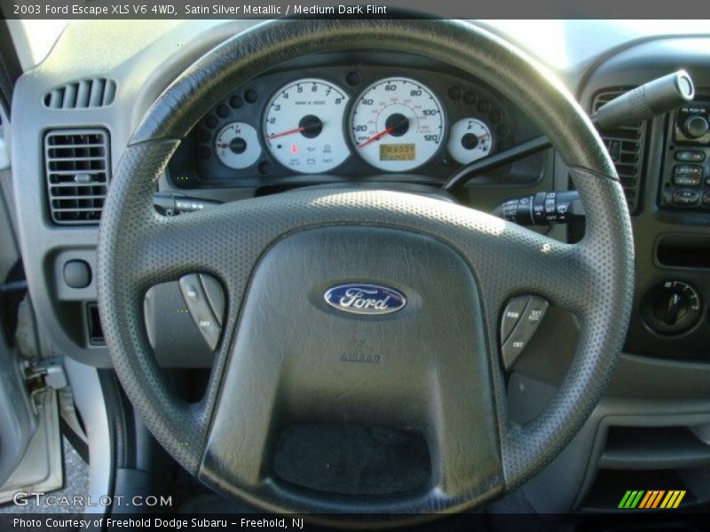 Satin Silver Metallic / Medium Dark Flint 2003 Ford Escape XLS V6 4WD