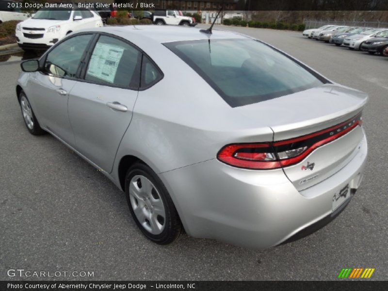 Bright Silver Metallic / Black 2013 Dodge Dart Aero