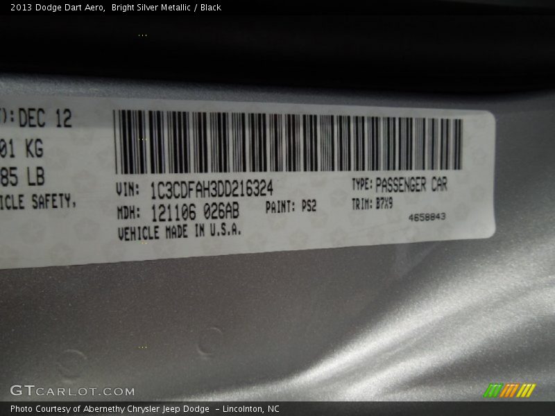 PS2 - 2013 Dodge Dart Aero