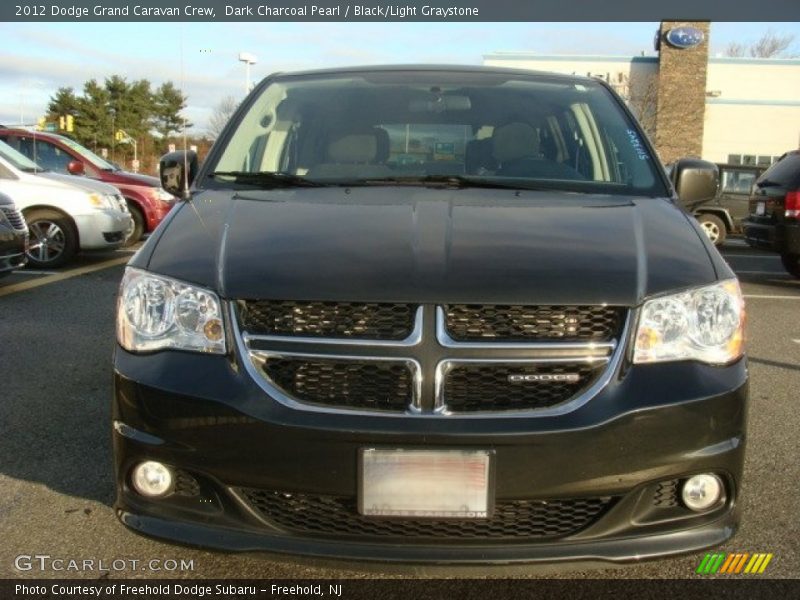 Dark Charcoal Pearl / Black/Light Graystone 2012 Dodge Grand Caravan Crew