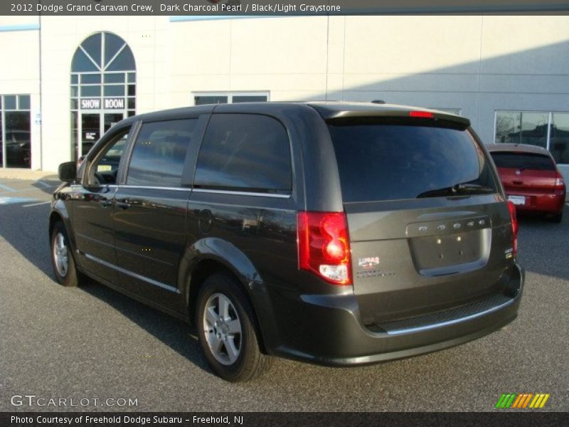 Dark Charcoal Pearl / Black/Light Graystone 2012 Dodge Grand Caravan Crew
