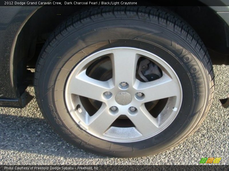 Dark Charcoal Pearl / Black/Light Graystone 2012 Dodge Grand Caravan Crew