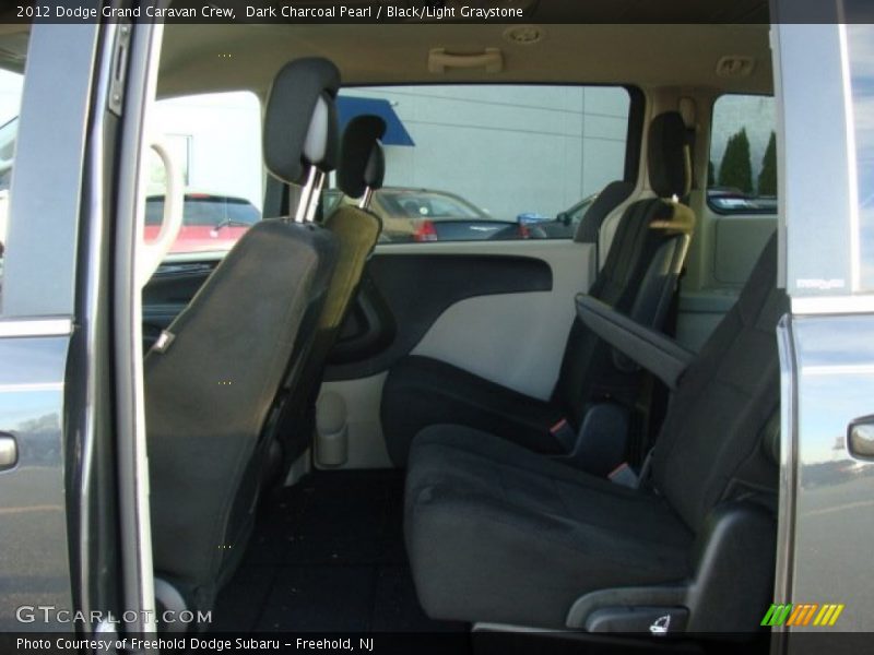 Dark Charcoal Pearl / Black/Light Graystone 2012 Dodge Grand Caravan Crew