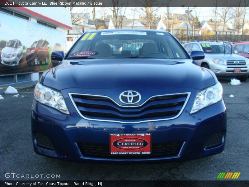 Blue Ribbon Metallic / Bisque 2011 Toyota Camry LE