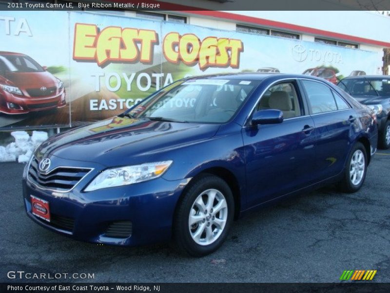 Blue Ribbon Metallic / Bisque 2011 Toyota Camry LE