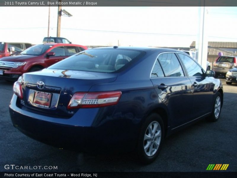 Blue Ribbon Metallic / Bisque 2011 Toyota Camry LE