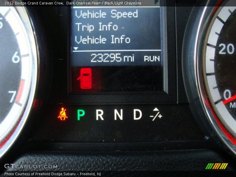 Dark Charcoal Pearl / Black/Light Graystone 2012 Dodge Grand Caravan Crew