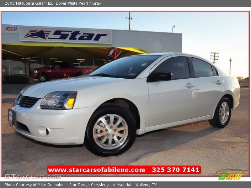 Dover White Pearl / Gray 2008 Mitsubishi Galant ES