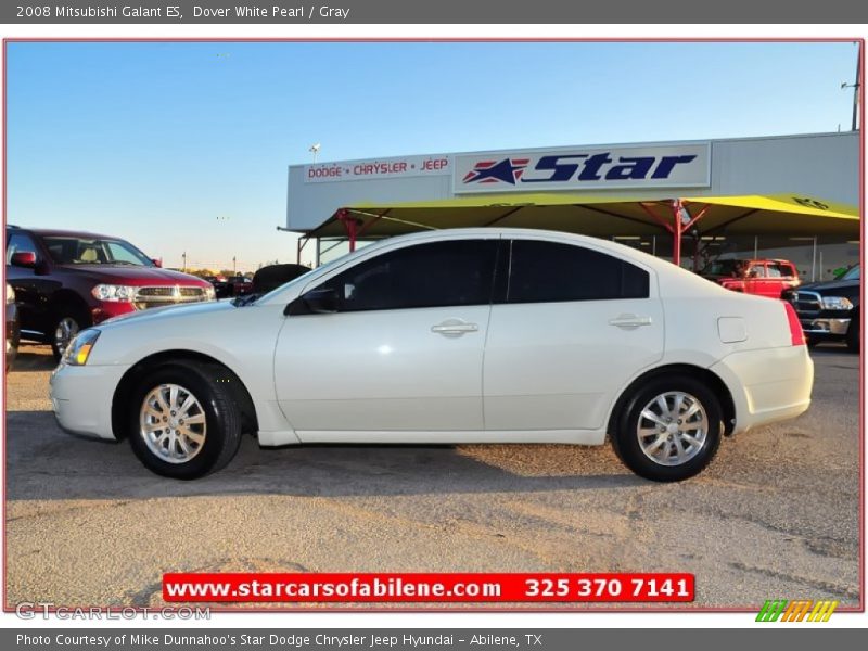 Dover White Pearl / Gray 2008 Mitsubishi Galant ES