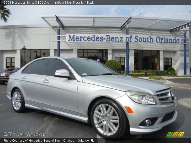 Iridium Silver Metallic / Black 2008 Mercedes-Benz C 300 Sport