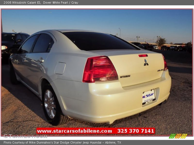 Dover White Pearl / Gray 2008 Mitsubishi Galant ES