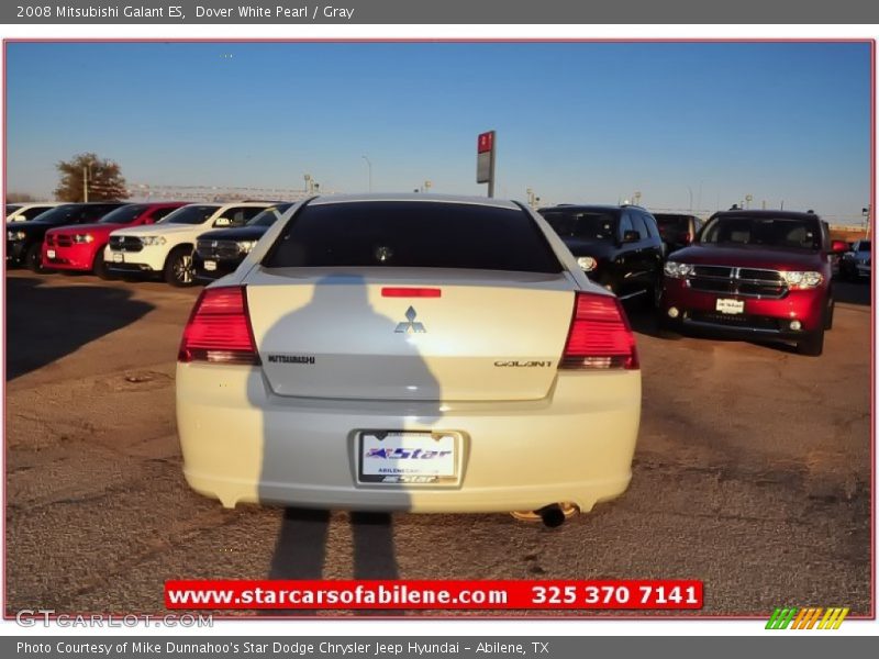 Dover White Pearl / Gray 2008 Mitsubishi Galant ES