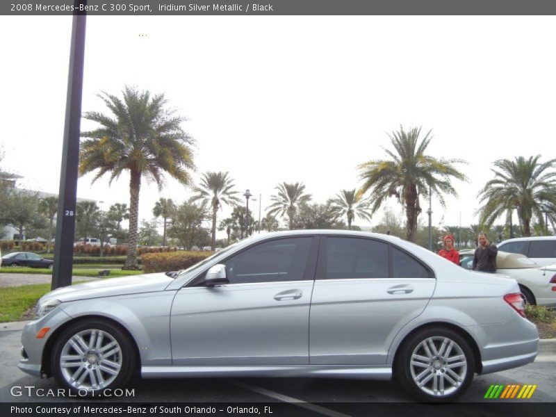 Iridium Silver Metallic / Black 2008 Mercedes-Benz C 300 Sport