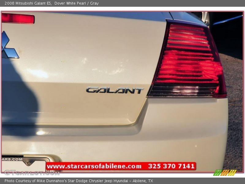 Dover White Pearl / Gray 2008 Mitsubishi Galant ES