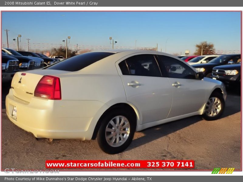 Dover White Pearl / Gray 2008 Mitsubishi Galant ES