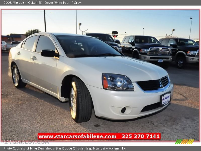 Dover White Pearl / Gray 2008 Mitsubishi Galant ES