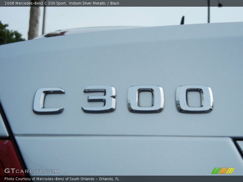 Iridium Silver Metallic / Black 2008 Mercedes-Benz C 300 Sport