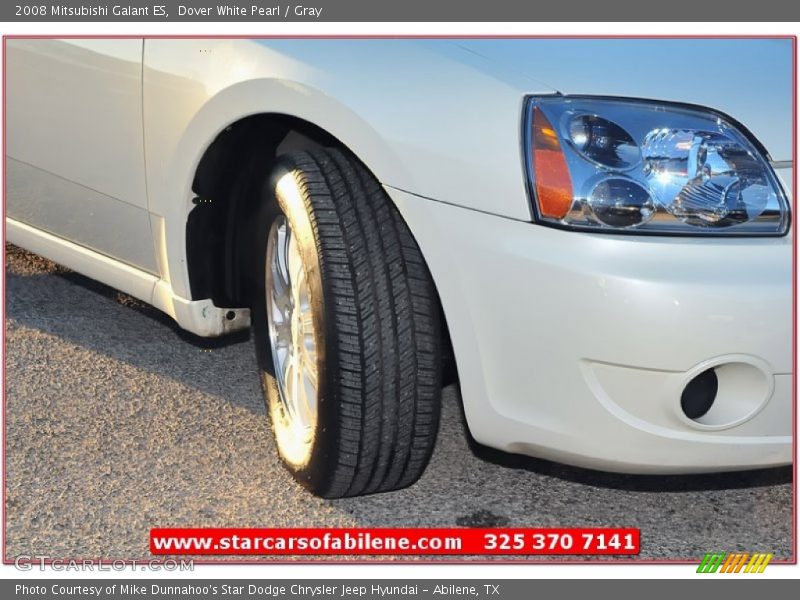 Dover White Pearl / Gray 2008 Mitsubishi Galant ES