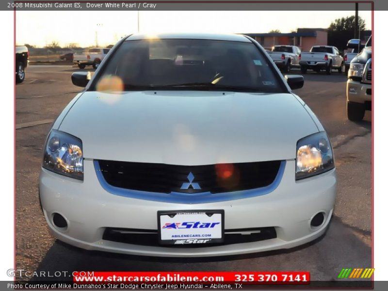 Dover White Pearl / Gray 2008 Mitsubishi Galant ES
