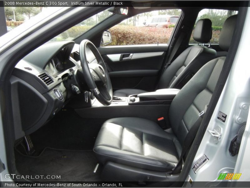 Iridium Silver Metallic / Black 2008 Mercedes-Benz C 300 Sport
