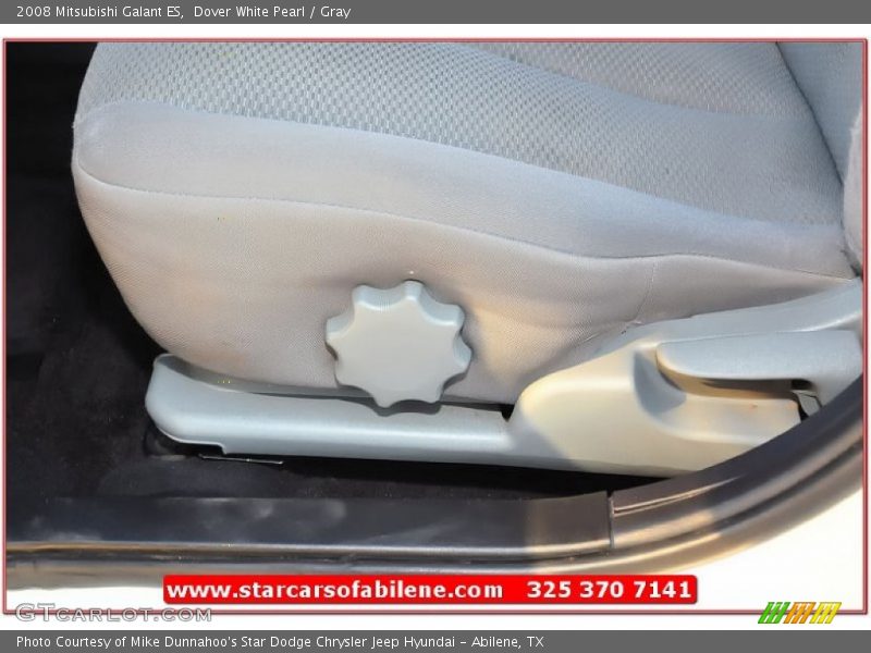 Dover White Pearl / Gray 2008 Mitsubishi Galant ES