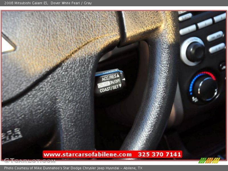 Dover White Pearl / Gray 2008 Mitsubishi Galant ES