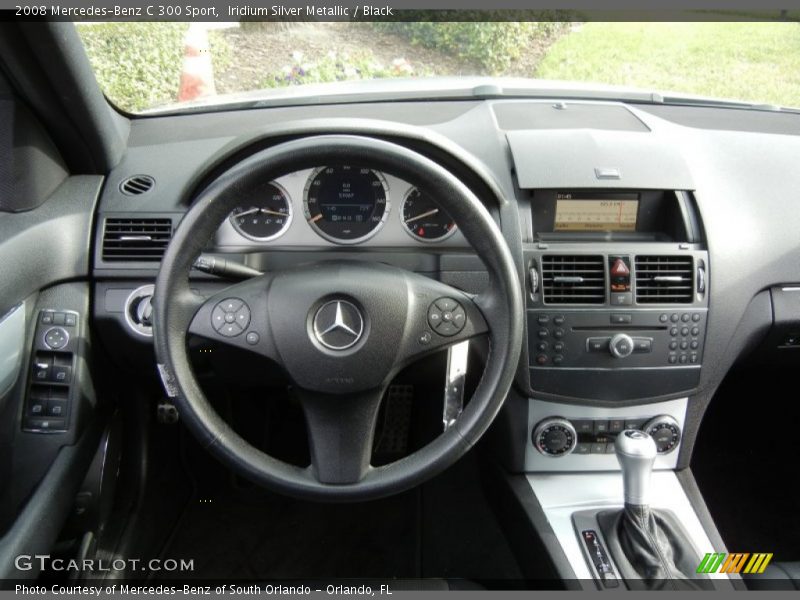 Iridium Silver Metallic / Black 2008 Mercedes-Benz C 300 Sport