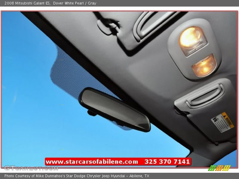 Dover White Pearl / Gray 2008 Mitsubishi Galant ES