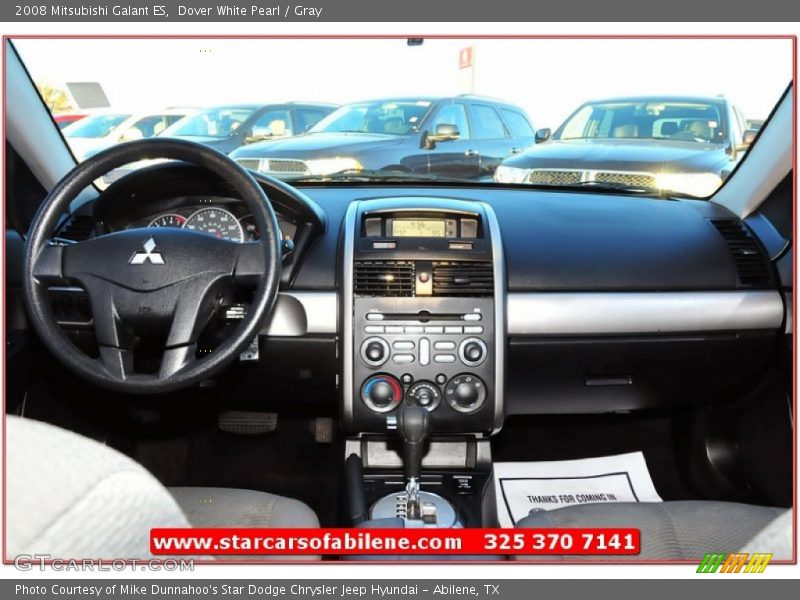 Dover White Pearl / Gray 2008 Mitsubishi Galant ES