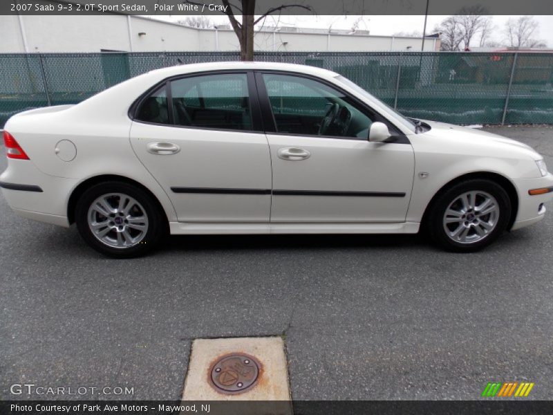 Polar White / Gray 2007 Saab 9-3 2.0T Sport Sedan
