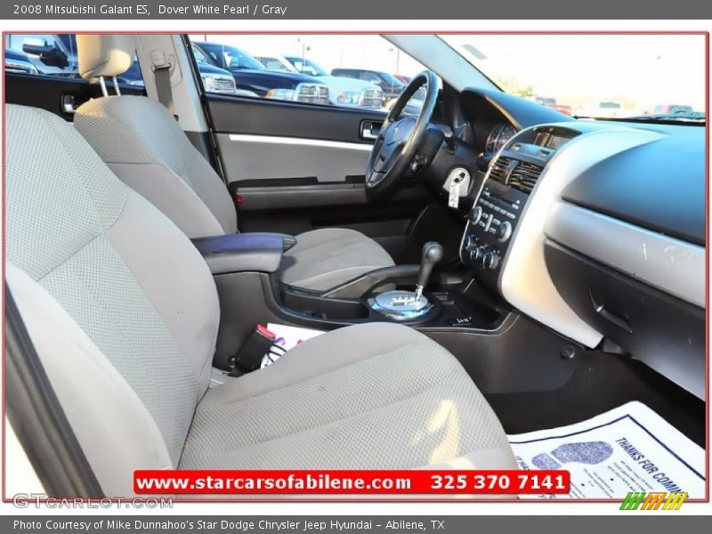 Dover White Pearl / Gray 2008 Mitsubishi Galant ES