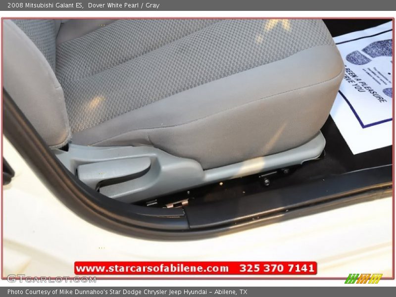 Dover White Pearl / Gray 2008 Mitsubishi Galant ES