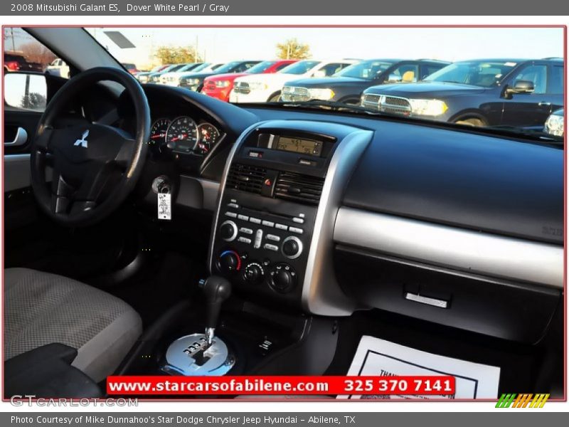 Dover White Pearl / Gray 2008 Mitsubishi Galant ES