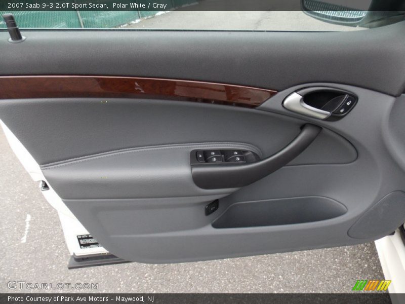 Polar White / Gray 2007 Saab 9-3 2.0T Sport Sedan