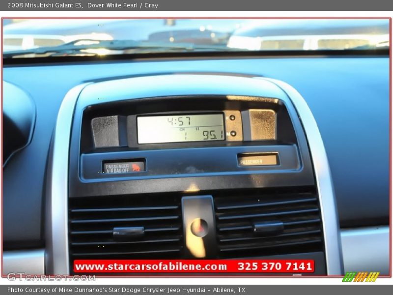 Dover White Pearl / Gray 2008 Mitsubishi Galant ES