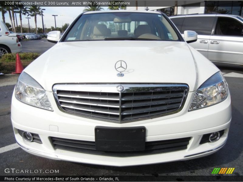 Arctic White / Savanna/Cashmere 2008 Mercedes-Benz C 300 Luxury